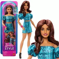 Mattel BARBIE FASHIONISTAS lėlė madistė žaliu kostiumėliu (JJN63)