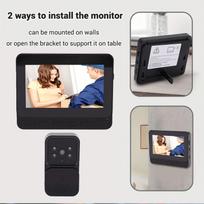 Wireless Doorbell Camera 4.3 Inch Screen HD IP65 Water Proof 2 Way Talk Video Doorbell for Home IR Night Vision