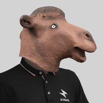 Whimsical Camel Head Costume Mask Crafted From Quality Latex Perfect For Any Occasion