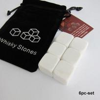 Rafraichisseur à vin - Whisky Rock - 6pcs - Pierre naturelle - Sûr à utiliser - Refroidissement rapide balta