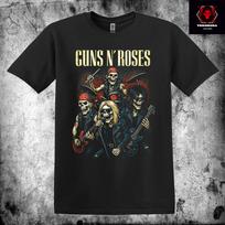 Guns N' Roses Heavy Metal Rock Band Unisex Premium Cotton T-Shirt M