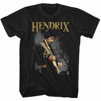Jimi Hendrix groja gitarą vyriški marškinėliai Roko muzikos atributika L gray
