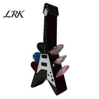 Guitar Pick Container 3D Printed Holder, Shape Plectrum Display Stand, Acoustic Holder Folk Ukulele Storage Organizer, Gift for Players Rack juoda