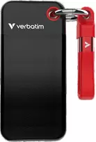 Kietasis diskas Dysk Zewnętrzny Verbatim Pocket SSD 512GB - Pakabutis do kluczy su kablem USB-C 3.2 gen.2 juodai-raudonas 32284
