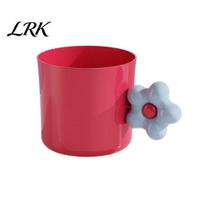 Non-toxic Mouthwash Cup Flower Toothbrush Holder for Kids, Cute Rinse with Fun Kids Bathroom Handle, Toddler Bedroom Travel Handle For raudona