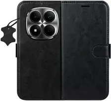 Telforceone „Smart Luxe“ odinis dėklas „Xiaomi Redmi Note 15 Pro 5G“, juodas