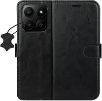 Telforceone „Smart Luxe“ odinis dėklas, skirtas „Honor 400 Smart“ / „X7d 4G“ / „X7d 5G“, juodas