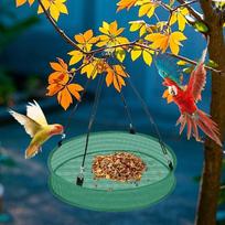 Hummingbird Feeders for Outdoors Squirrel Proof Finch Feeder Heavy Duty Spill Proof Catcher Tray Outdoor Decor for Sparrows CN