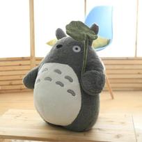 Didelio dydžio Filmo Anime Juokiantis Totoro Pliušiniai Žaislai Lotoso Lapo Totoro Pliušinis Žaislas Totoro Kimštas Gyvūnas Lėlė Sofos Lovoje Kambario Dekoras Vaikų Dovana 25cm-30cm