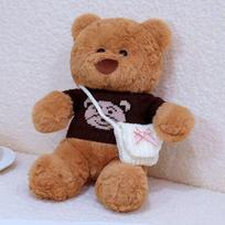 30cm simulation sweater backpack teddy bear stuffed plush toy figurine cartoon anime cute pillow fun children's gift doll