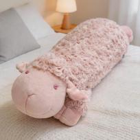 Garbanotos vilnos ėriuko pliušinis žaislas pagalvė, minkštas mielas Kawaii animacinis įdarytas gyvūnas lėlė pagalvėlė vaikams gimtadienio dovana 40cm balta