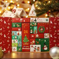 Empty Countdown Calendar Boxes Empty Cardboard Foldable Advent Blank Countdown Calendar Boxes For Candy Toys Snacks Table Shelf China Mainland