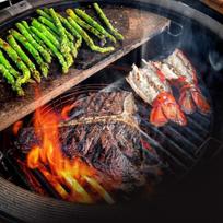 Practical-Barbecue Rib Rack For Smokers,For Large Green Eggs And Kamado Joe Smoker Or Larger Barbecue Rack,For Charcoal Barbecue sidabras