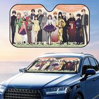 Anime Fruits B-Basket Sun Visor Reusable Aluminum Foil UV Protector Heat Three-layer Insulation Windshield Sunshades