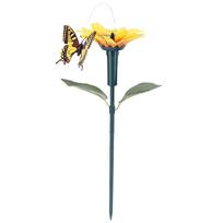 2-5PCS Solar Sunflower Animal Stake Decor Rotating Butterfly/Hummingbird Decor 40cm Outdoor Decorative Stake for Garden Decor (as the picture,2PCS)