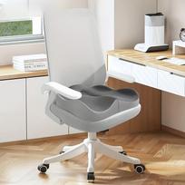 1pc Memory Foam Seat Cushion,Ergonomic Design with Central Groove,Suitable for Office,Home,Car Seats for Long Sitting šviesiai pilka spalva