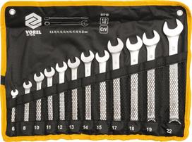 Vorel Combination Wrench Set 12Pcs. (6-22) Satin