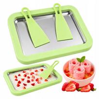 Thai Ice Cream Making Mold Tray Machine With Spatulas