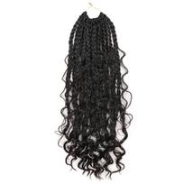 Box Boho Braiding Hair River Locs Crochet Curly Braids Synthetic Hair Wicks for African Braids 14/18/22inch (as the picture,14 in(35.56cm))