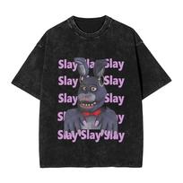 FNAF At Freddys T Shirt Summer  Y2K Funny T Shirts Cotton Fashion Tshirt For Man ShortSleeved Loose Tops S