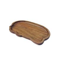 Cloud Shape Solid Wood Serving Tray Heat Resistant Decorative Platter Plate Board For Hot Food Presentation Display large