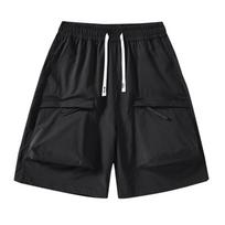 Men's Loose Fit Casual Cargo Shorts L juoda