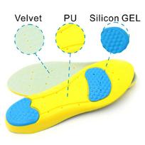 Men Women Soft Running Shoes Insoles Insert Memory Foam Inner Slippers L geltona