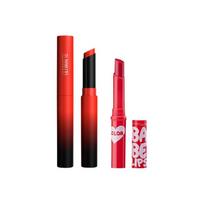 Maybelline Thin easy to color + Slim tube lipstick makeup set - two-piece set C Slim tube lipstick 299 Baobei lip balm 01 raudona