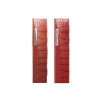 Maybelline lipstick mirror finish Kiss locking stick double pack - two-piece set lip glaze 130 lip glaze 220 ruda