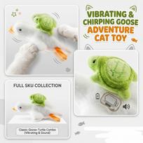 Interactive Toy - Flapping Bird with Sound Effects for Indoor Cats one size balta