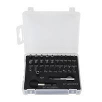 33pcs Storage Case Screw Extractor Set HSS Drill Bits Damaged Screw Extractor  Stripped Rusty Bolts