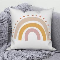 Pagalvės užvalkalas Pagalvė Sofos Dekoratyvinis Pagalvės užvalkalas Vaivorykštės Spausdinimas Animacinis Geometrinis Peach skin 18*18(CM)-1Pcs