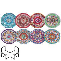 Shining Acrylic  Paintings Anti Slip DIY Handicraft Supplies Kitchen Dish Mat  Beginners Style 3