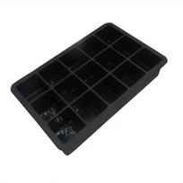 Kitchen Supplies 15 Grid Silicone Ice Cube Mold Big Tray Mold Non-toxic Durable Bar Pub Wine Ice Blocks Make Accessories Tools A black