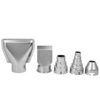 5pcs/set Stainless Steel Hot Air Gun Nozzles Heat Blower Accessories Hot Air Gun Nozzle Hot Air Gun Parts Heat Gun Nozzle