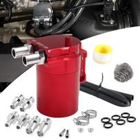 VEHSUN Oil Catch Tank Car Motorcycle 300ml Aluminum General Purpose raudona