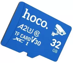 Atminties kortelė Micro SD 16GB class 10 UH-1 U3 V30 A2 Hoco mėlynas