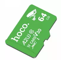 Atminties kortelė Micro SD 64GB class 10 UH-1 U3 V30 A2 Hoco žalias