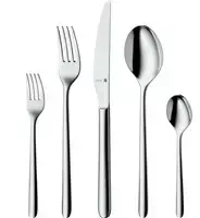 WMF Flame Plus stalo įrankių rinkinys, 30 dalių, nerūdijančio plieno, su „Cromargan“ apsauga, kaltiniais peiliukais, galima plauti indaplovėje