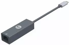 Ethernet RJ45 (lizdas) į C tipo (vyras) adapteris Mophie pilkas