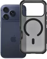 „iPhone 17 Pro / 18 Pro“ dėklas (žemas kameros kraštas), „Forcell F-Protect BumperX Premium“, suderinamas su „MagSafe“ (juodas)