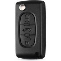 Coque clé Peugeot 207 307 407 208 308 Citroën C3 C4 C5 Berlingo 3 boutons Label