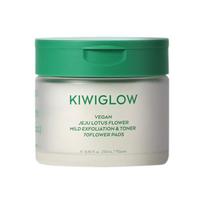 [KIWIGLOW] Veganiškas Džedžu lotoso žiedų švelnus šveitimas ir tonikas 70 žiedų diskelių 250ml 70 VNT