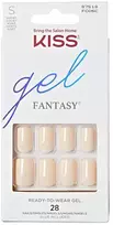 KISS Dirbtinių nagų geliniai lakai Fantasy Nails - Kreminiai 28 vnt.
