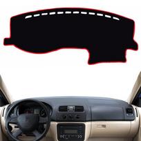 For Skoda Fabia 2007-2009 2010 2011 2012 2013 2014 Dashboard Cover Mat Pad Anti-UV Dash Sunshield Carpet Cushion Car Accessories Black(Black Edge)
