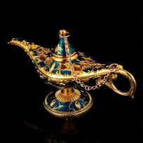 Aladdin Lamp Desktop Crafts Ornament Living Room Study Room Bedroom Decoration Holiday Gift mėlyna