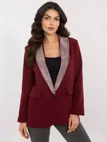 Švarkas moterims-DHJ-MA-19926.85P-bordo