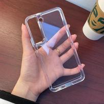 Skirta Samsung Galaxy A56 A55 A54 A53 A52 A13 A14 A15 A16 A34 A35 A36 A06 A05 S prabangi skaidri kietos akrilo silikoninės medžiagos telefono dėklas For A55