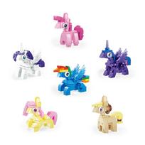 6in1 My Little Pony statybinės kaladėlės aklas dėžutė Equestria mergaitės figūrėlė Twilight Sparkle statybinės kaladėlės animacinių filmukų žaislai vaikams No Box