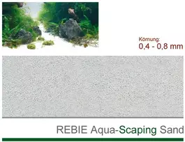 Rebie AQUA-SCAPING smėlis baltas 0,4-0,8 mm 5kg
